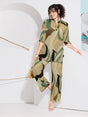Olive Green Plus Size Co-ord Set