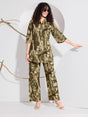 Olive Floral Plus Size Co-ord Set