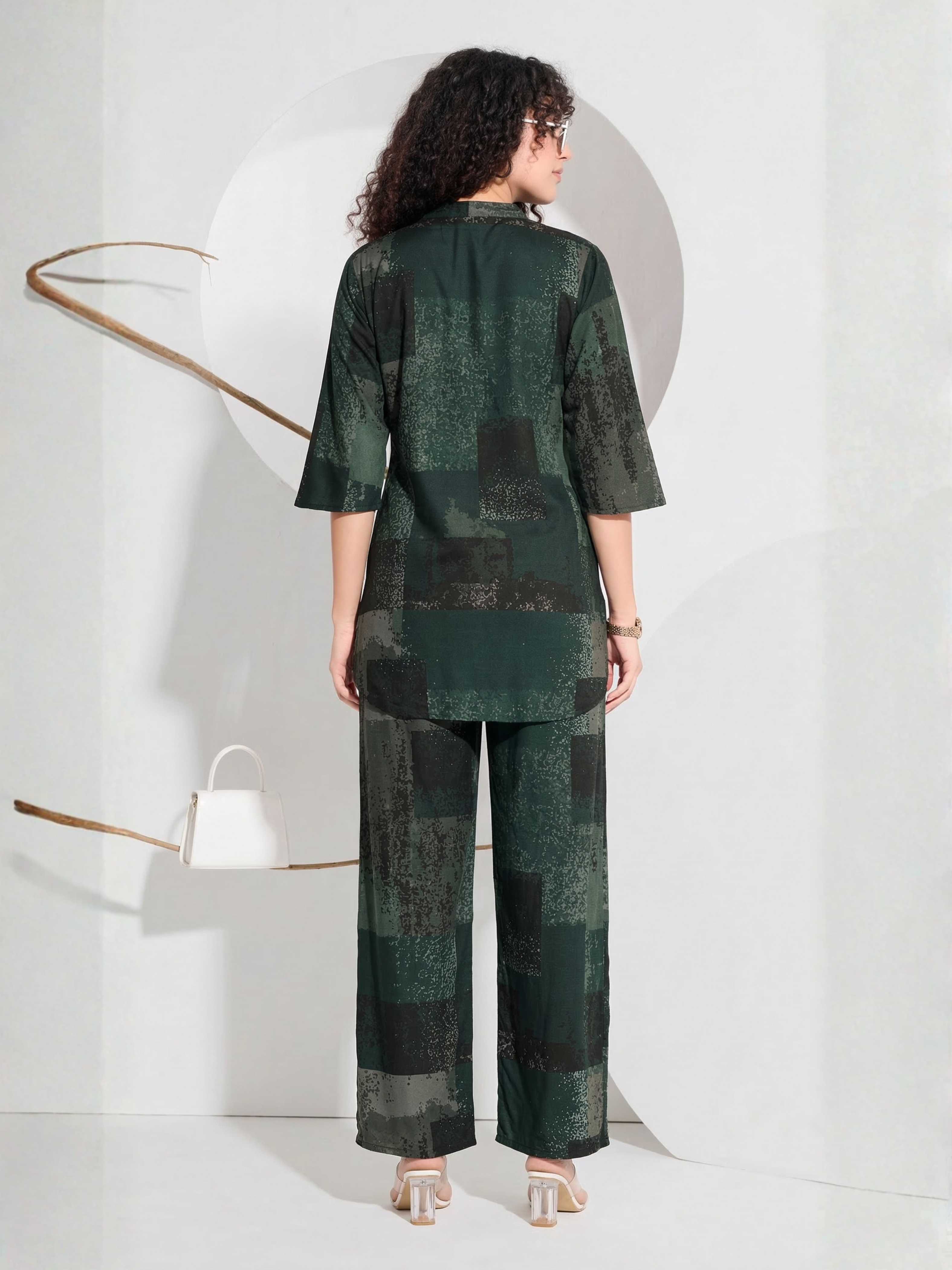 Forest Green Plus Size Co-ord Set