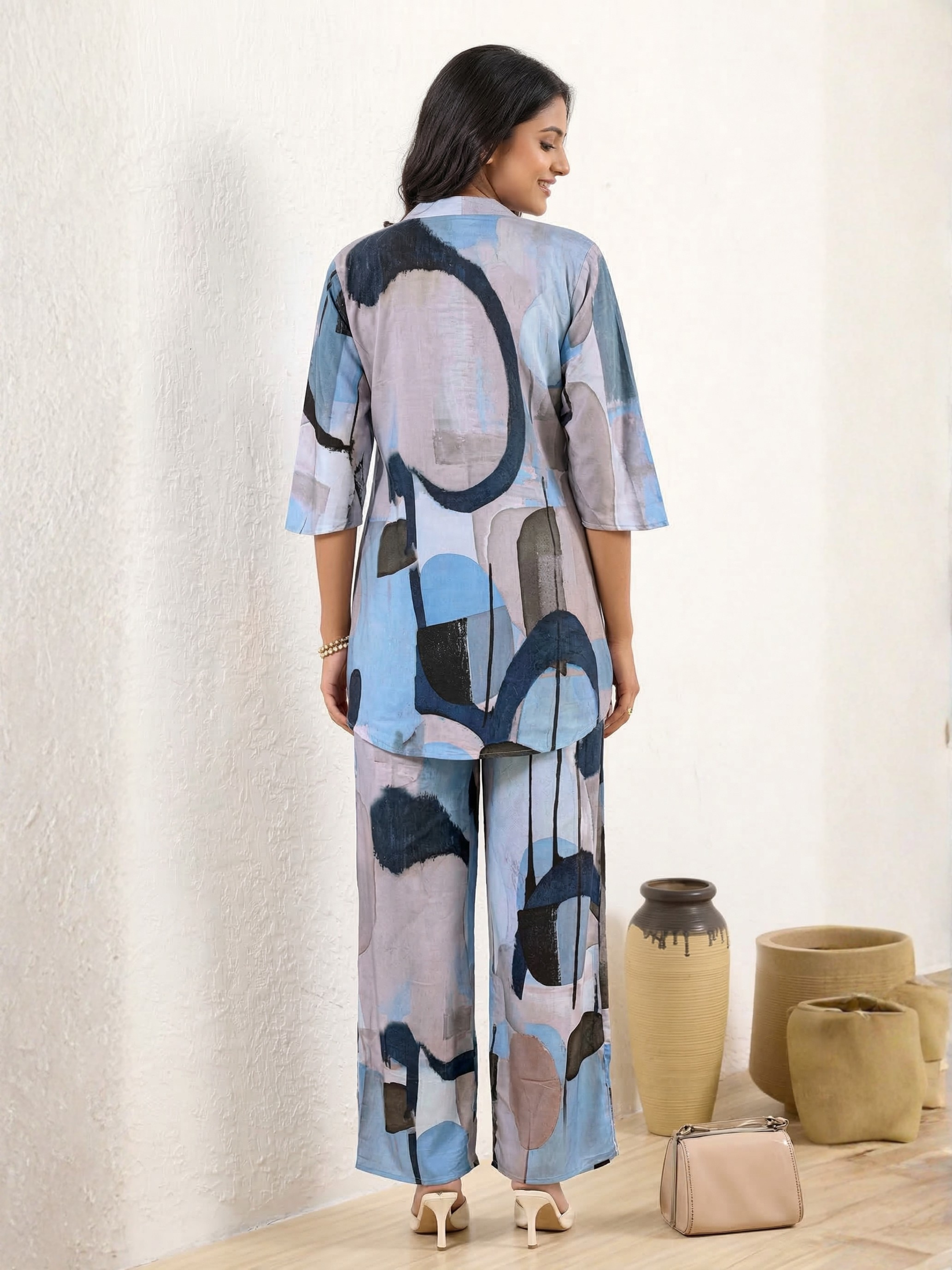Steel Grey Plus Size Co-ord Set