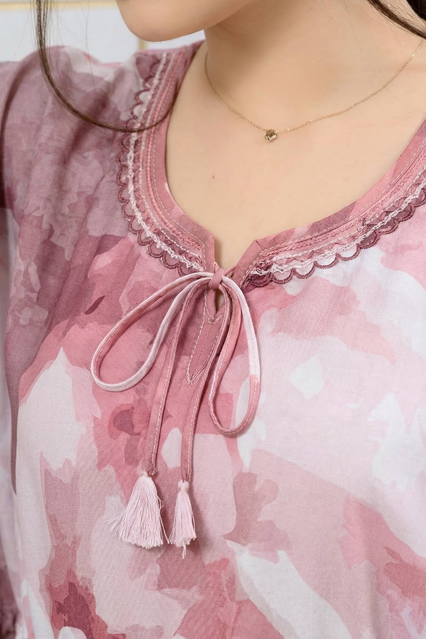 Blush Floral Kaftan