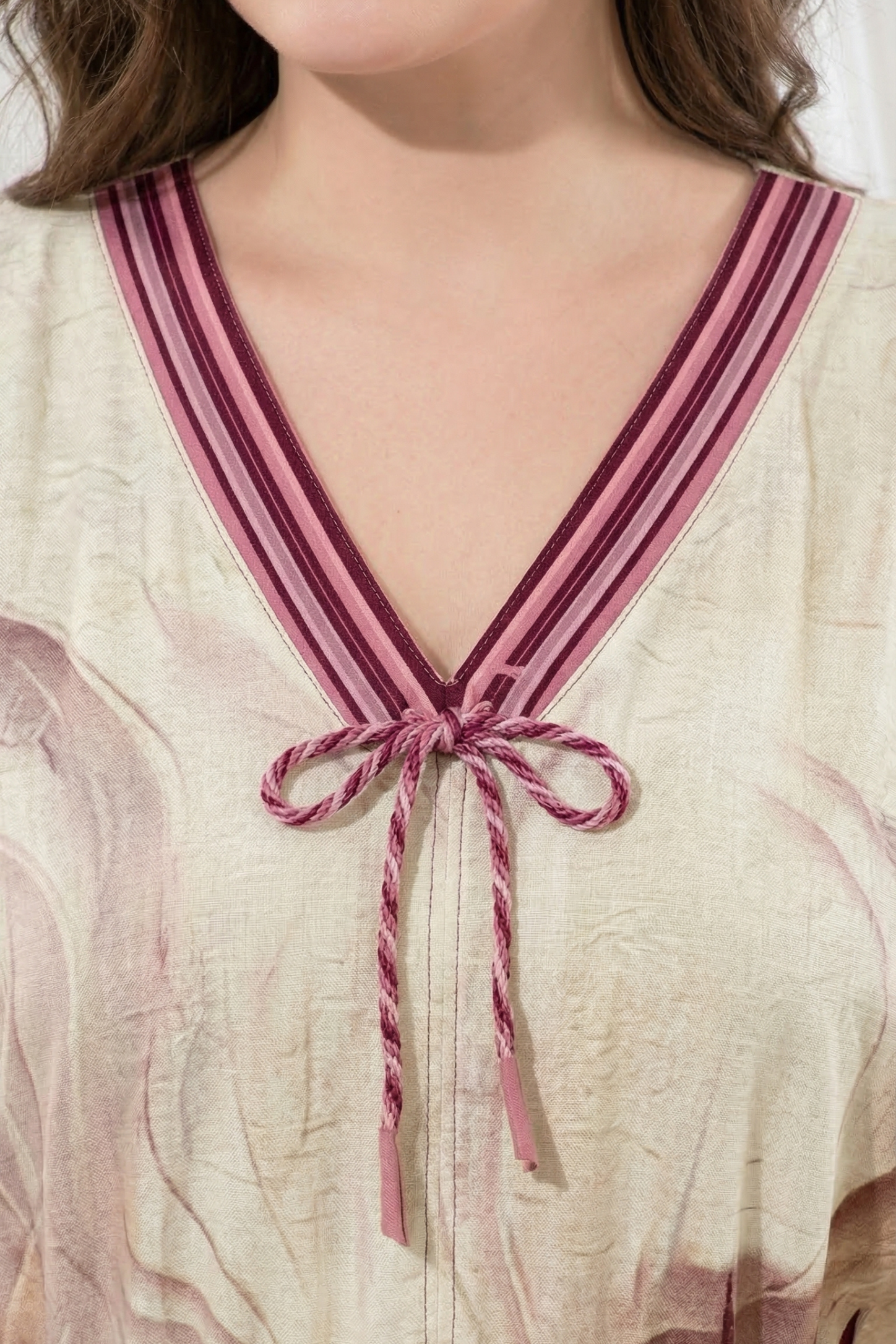 Cocoa Leaf Kaftan Dress