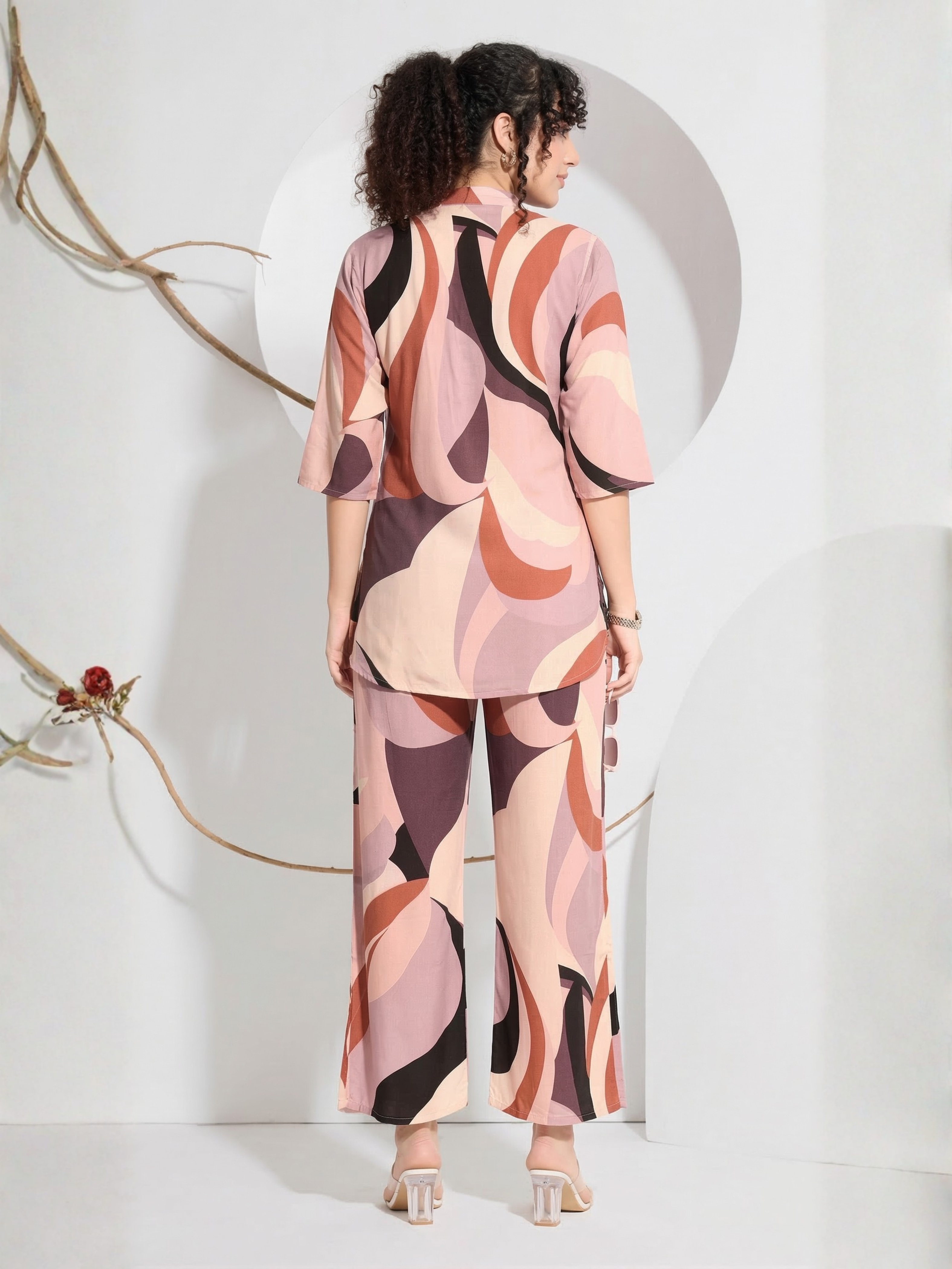 Blush Rust Plus Size Co-ord Set