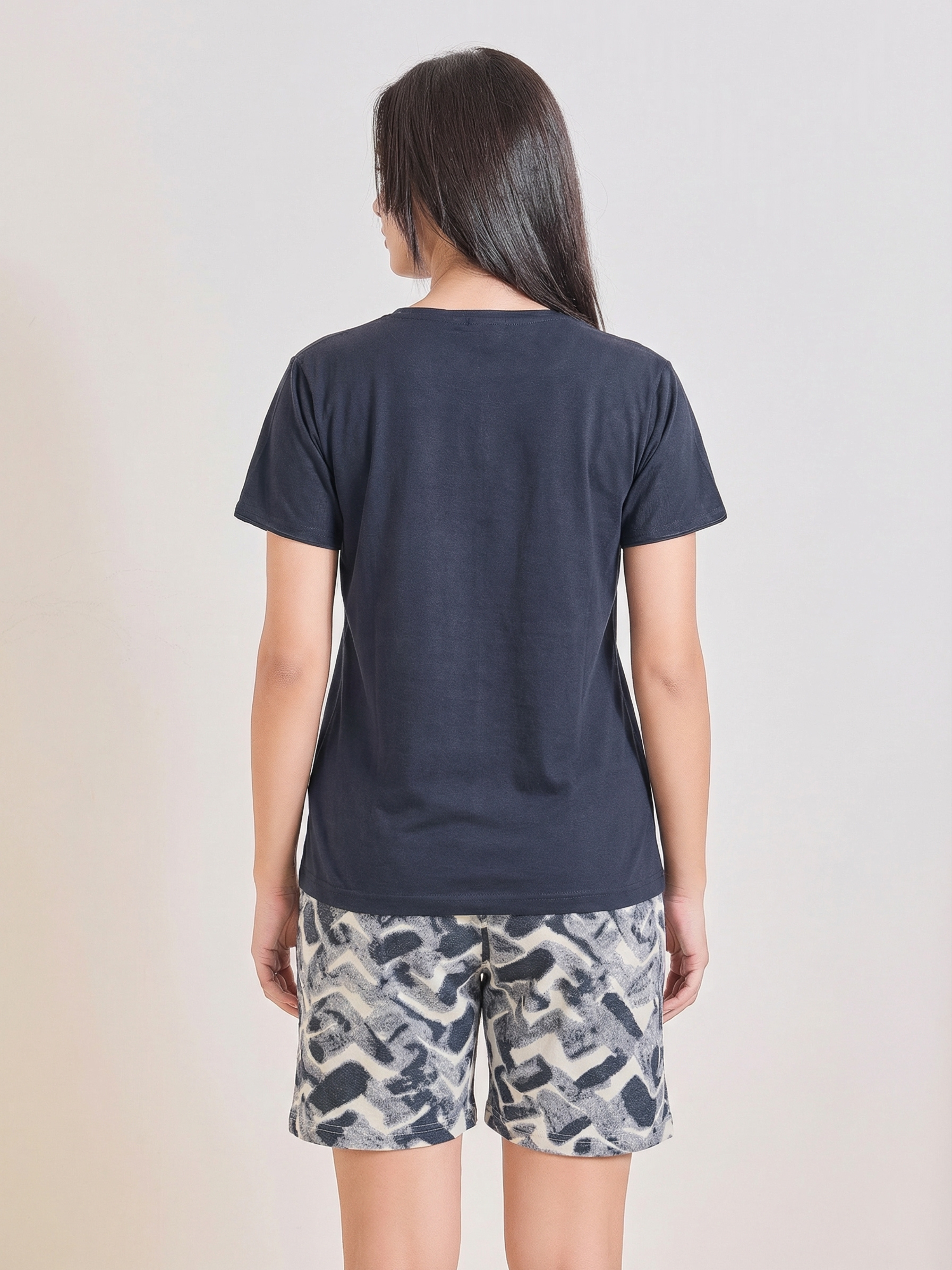 Charcoal Comfort Short Nightsuit