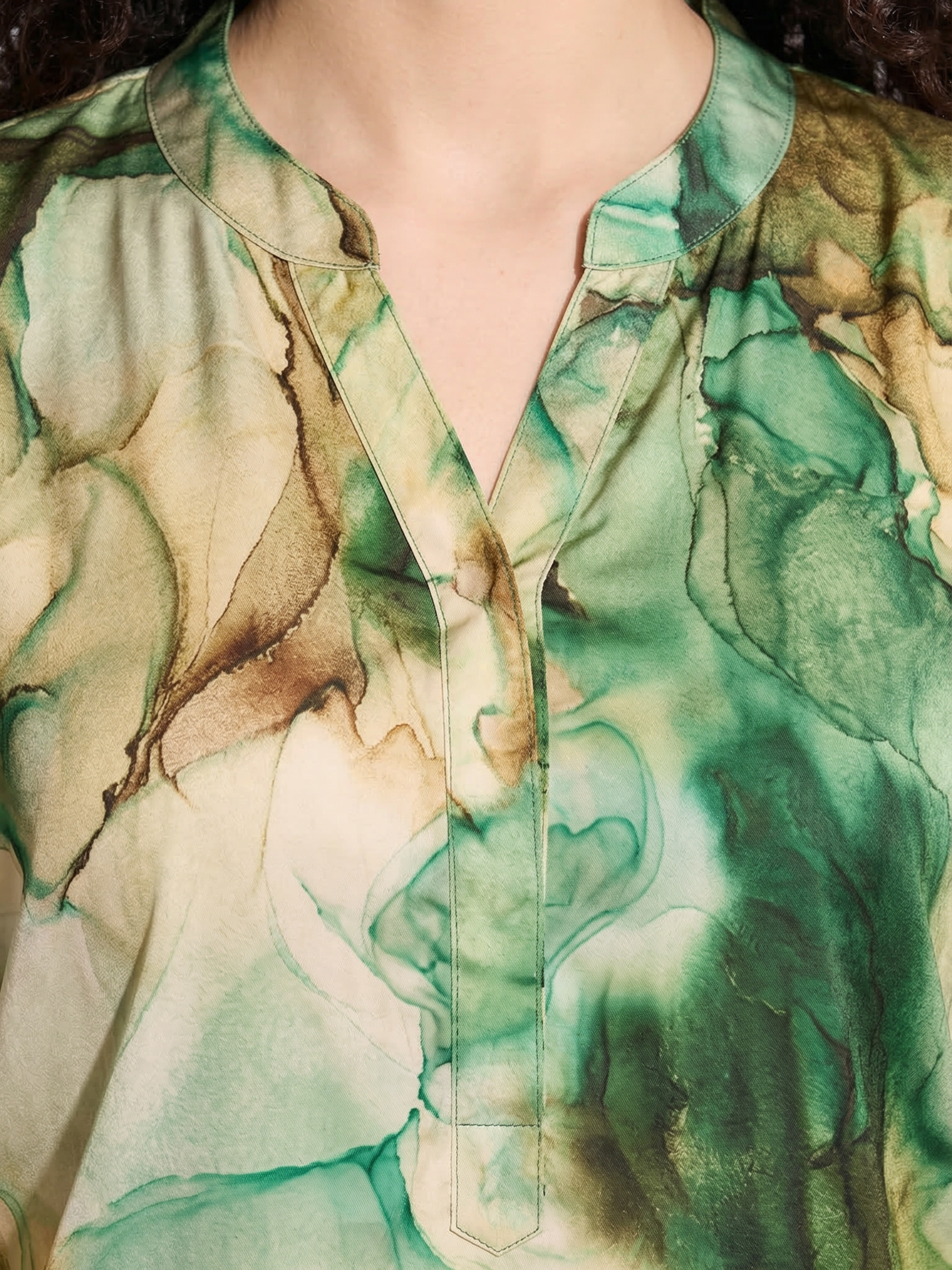 Emerald Marble Plus Size Co-ord Set