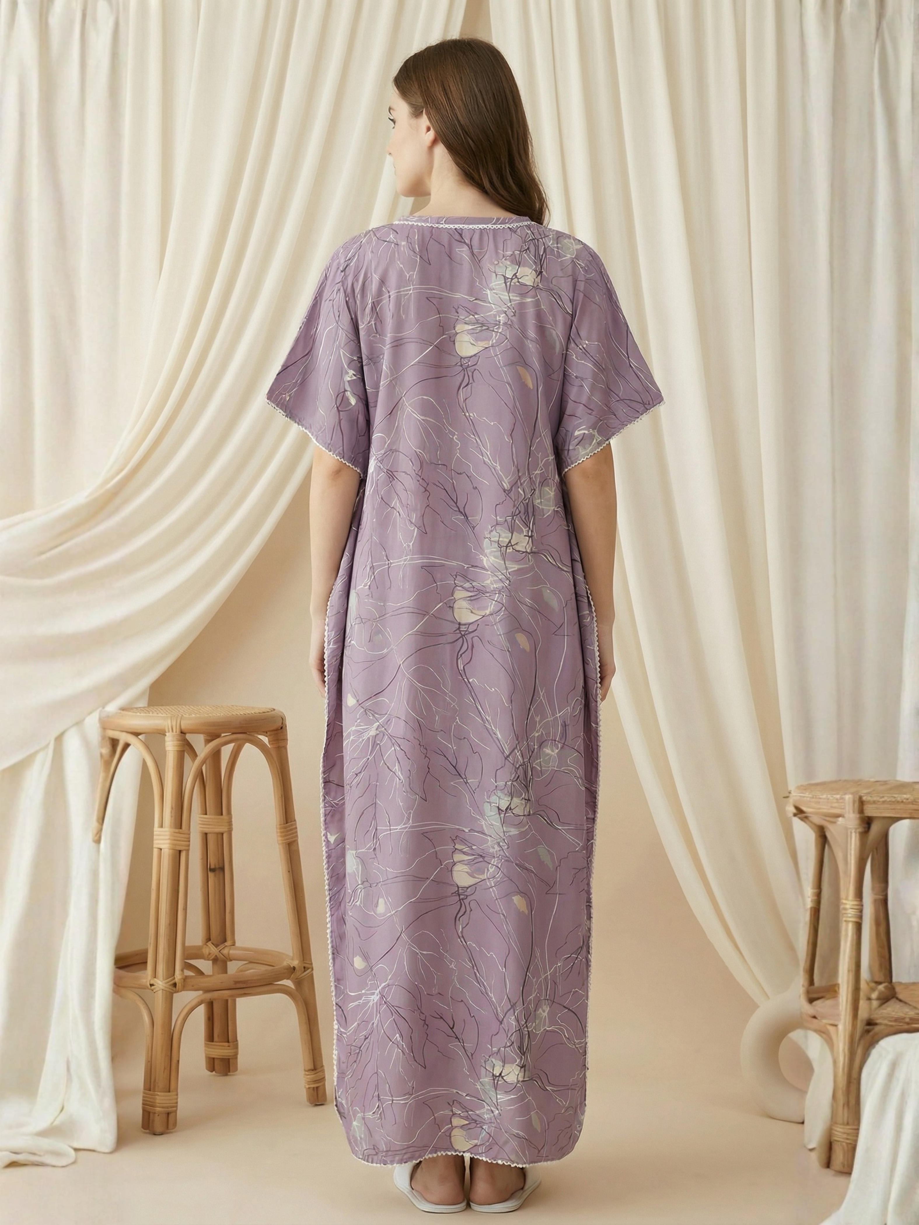 Plum Heritage Kaftan