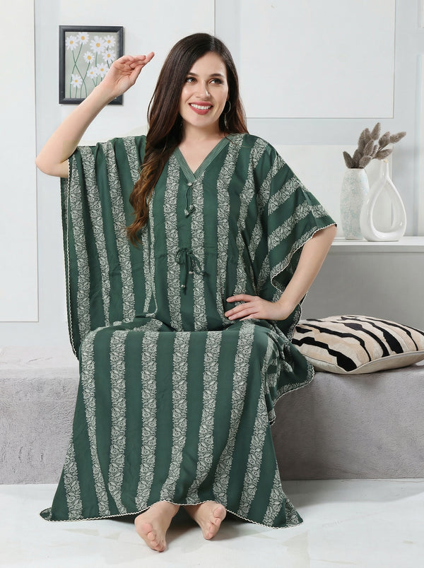 Forest Stripe Kaftan