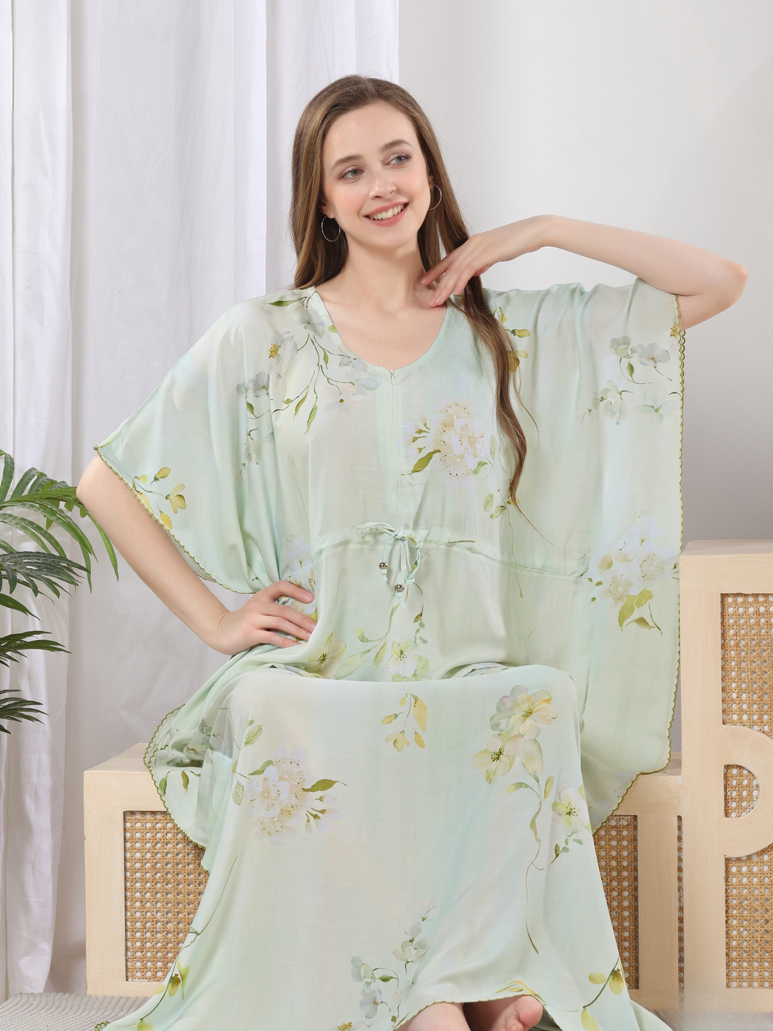 Mint Whisper Kaftan