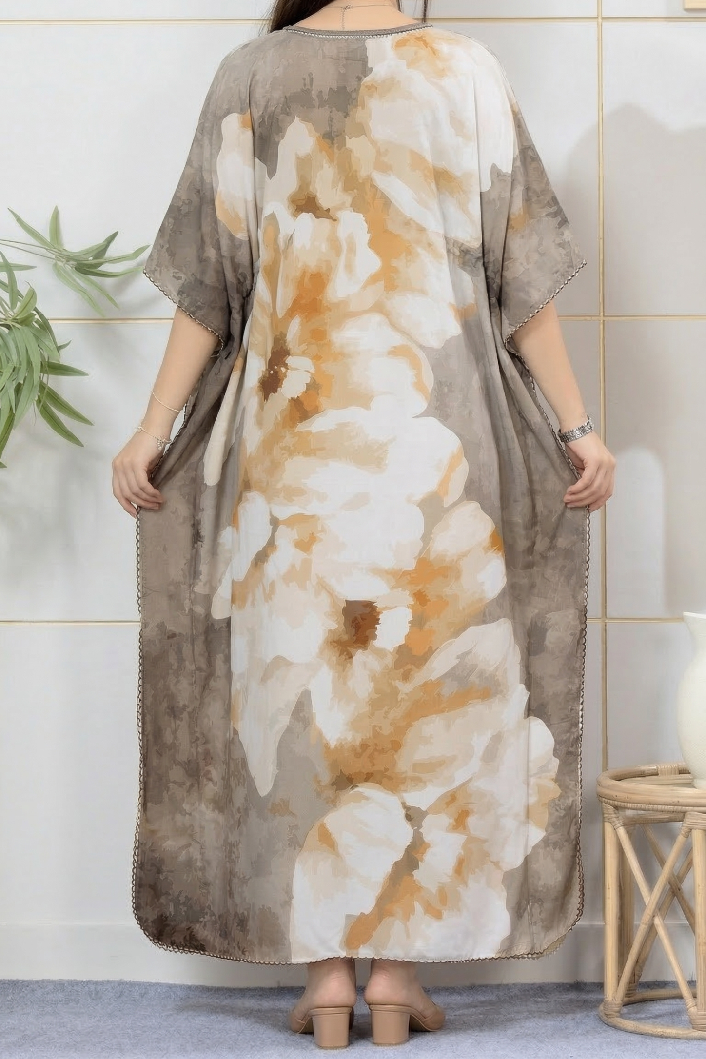 Printed Floral Kaftan
