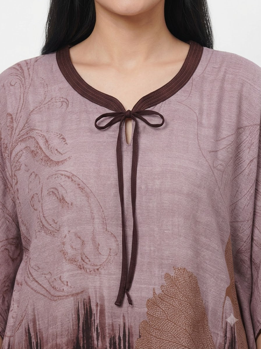 Alpine Willow Mauve Kaftan