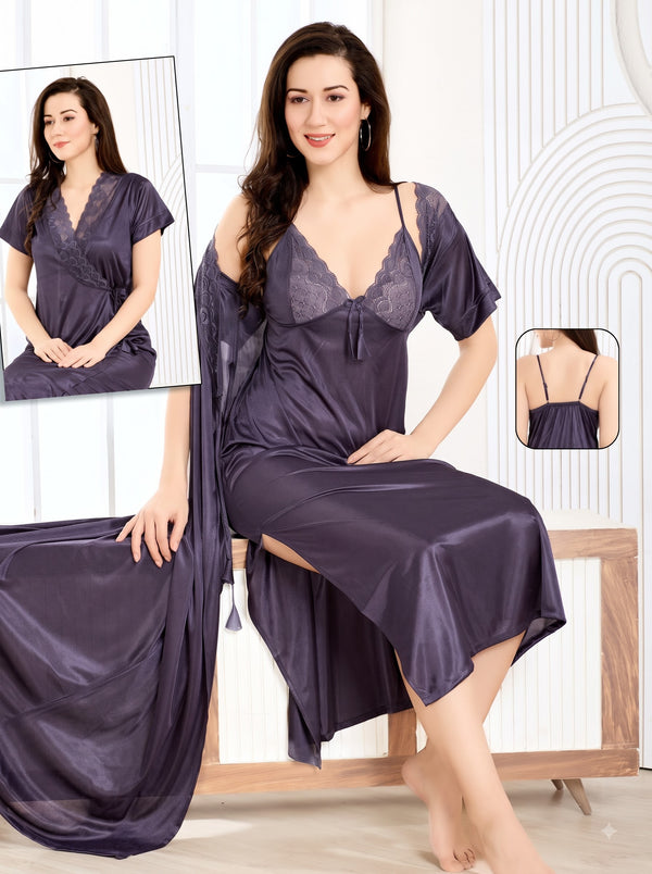 Silky Lycra Lace 2 Pc Set