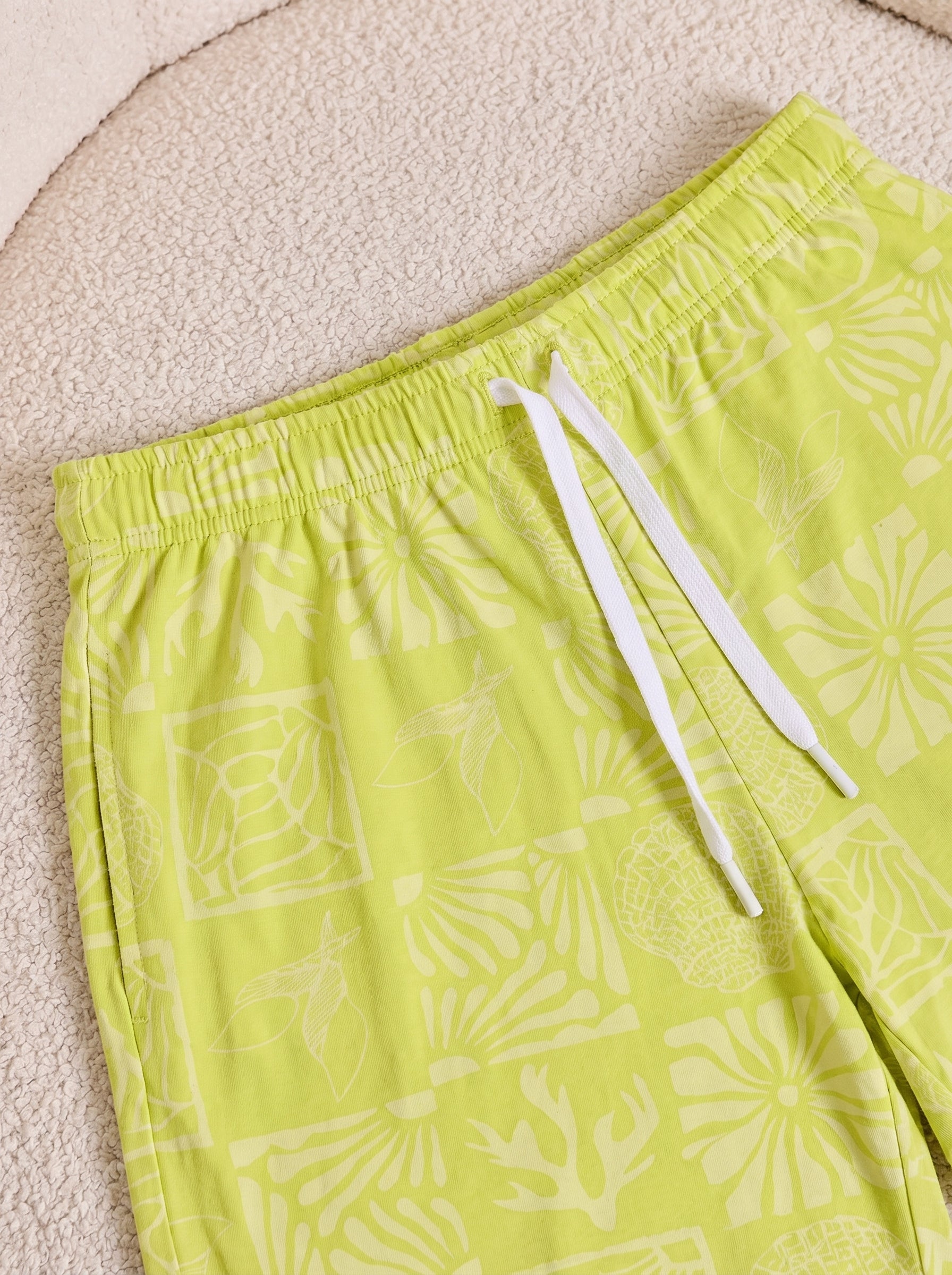 Lime Bloom Short Nightsuit