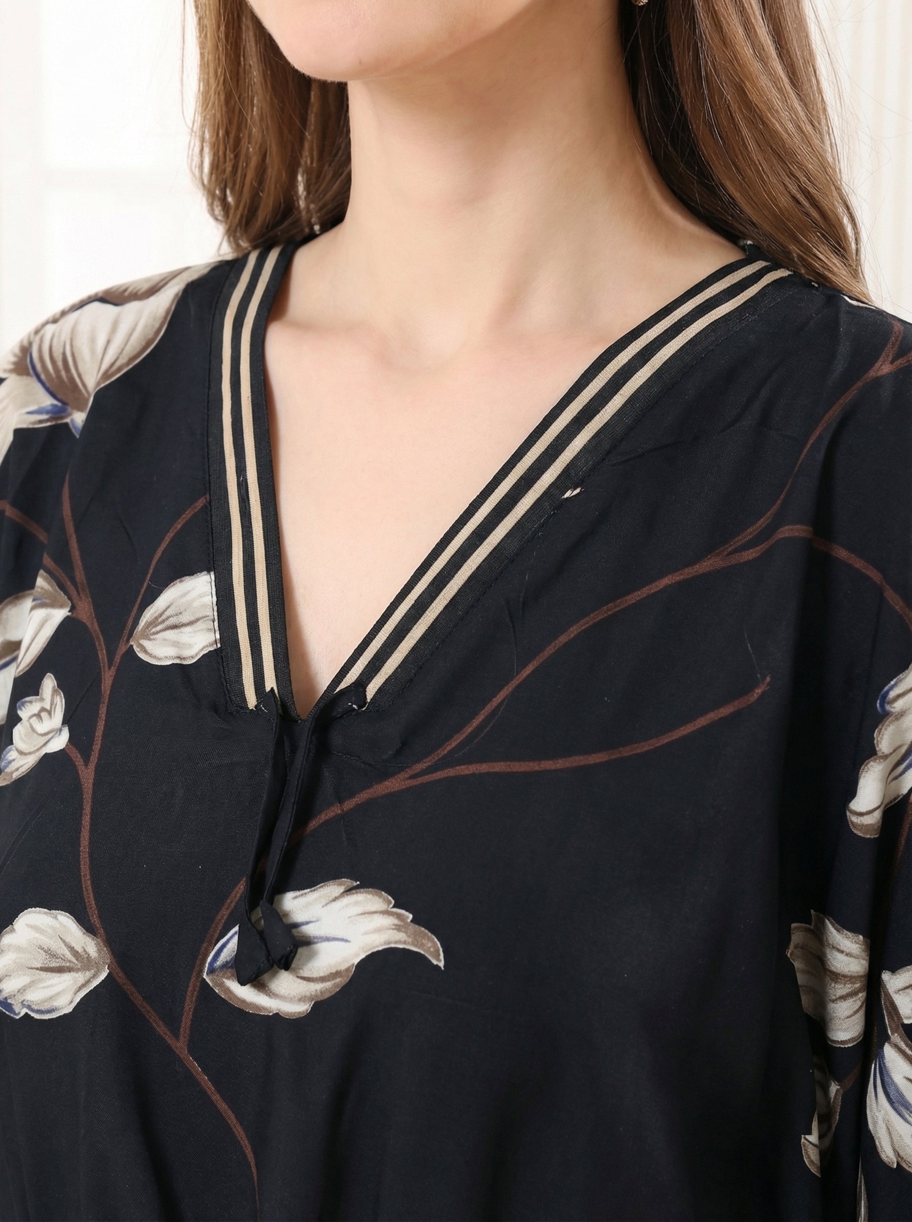 Midnight Floral Kaftan