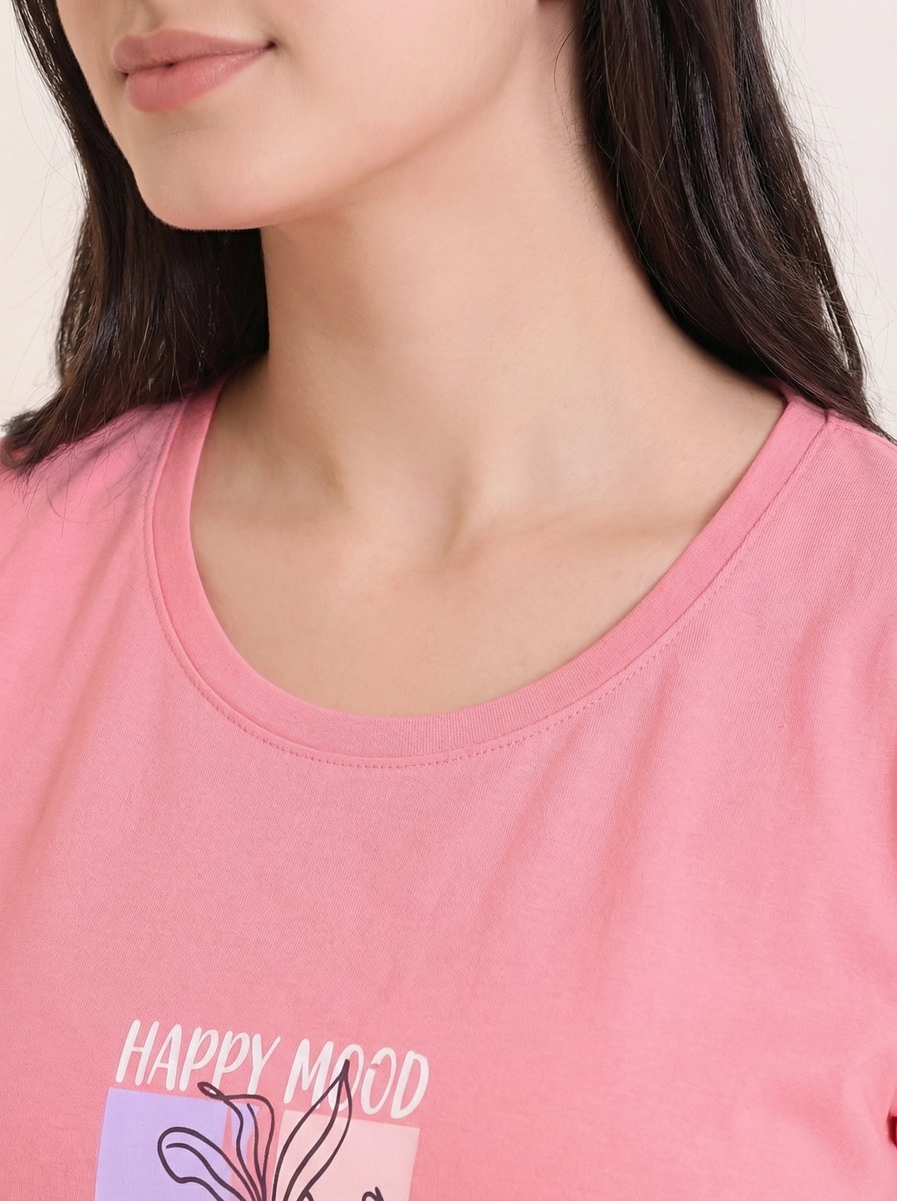 Coral Happy Mood Nightsuit