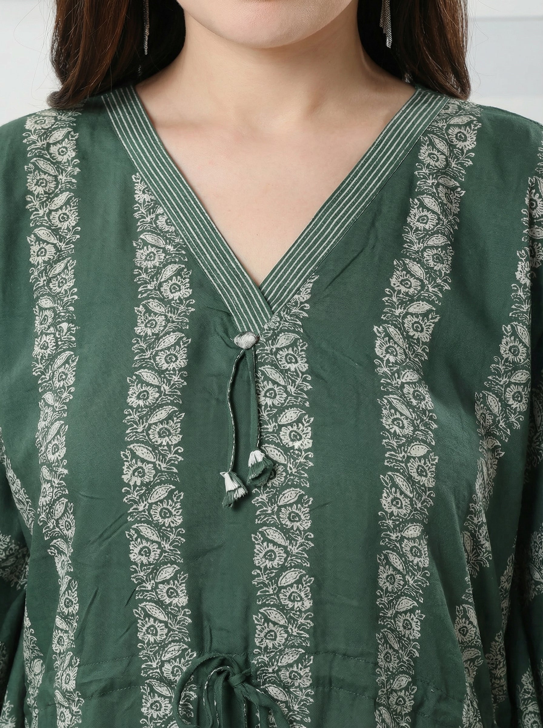 Forest Stripe Kaftan