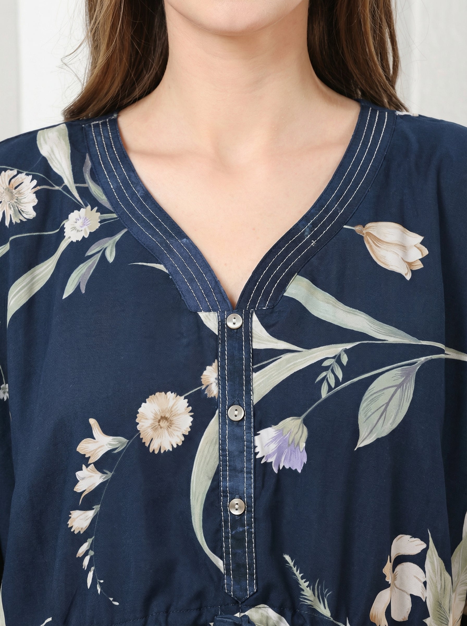 Midnight Blossom Kaftan