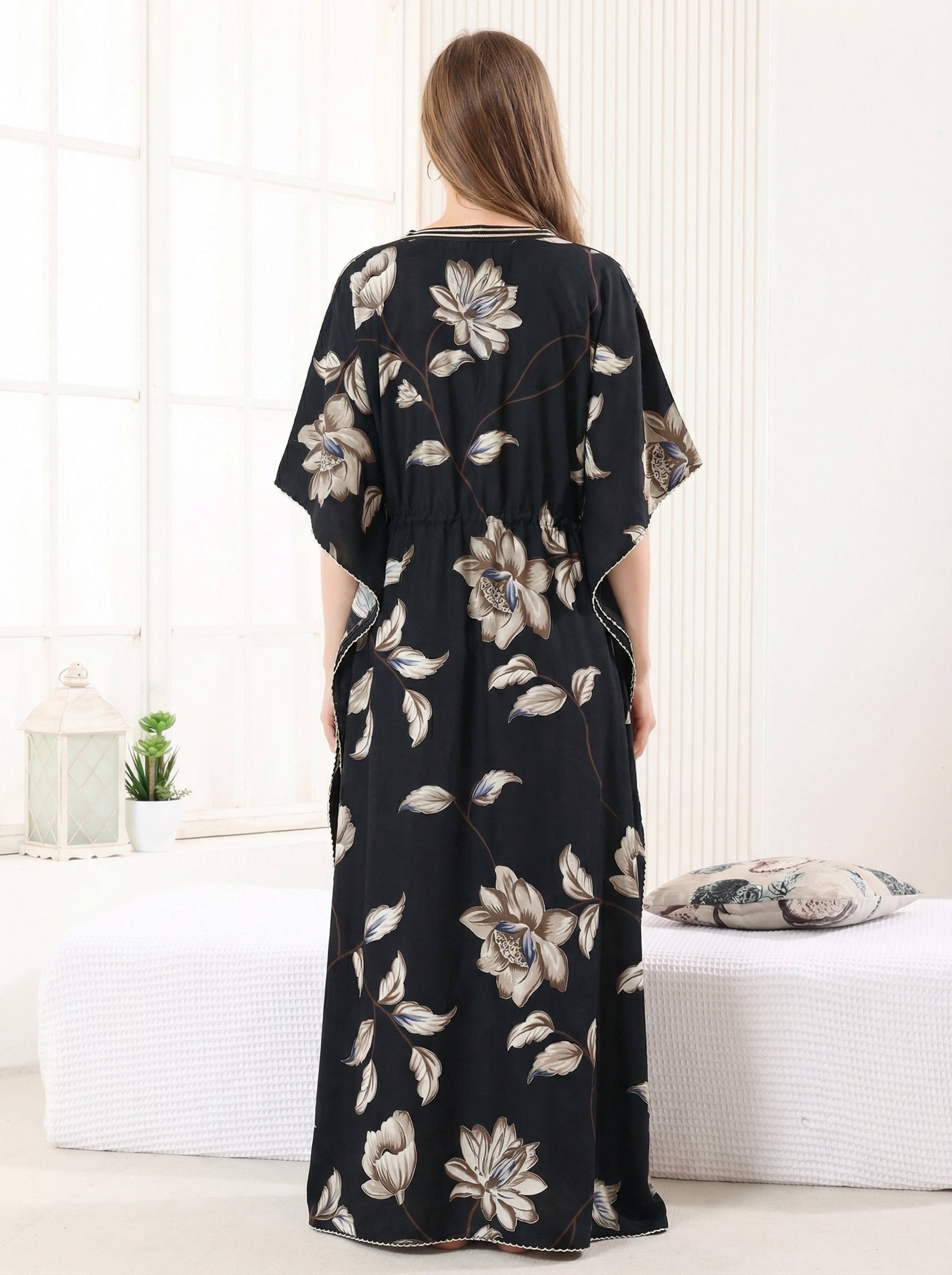 Midnight Floral Kaftan