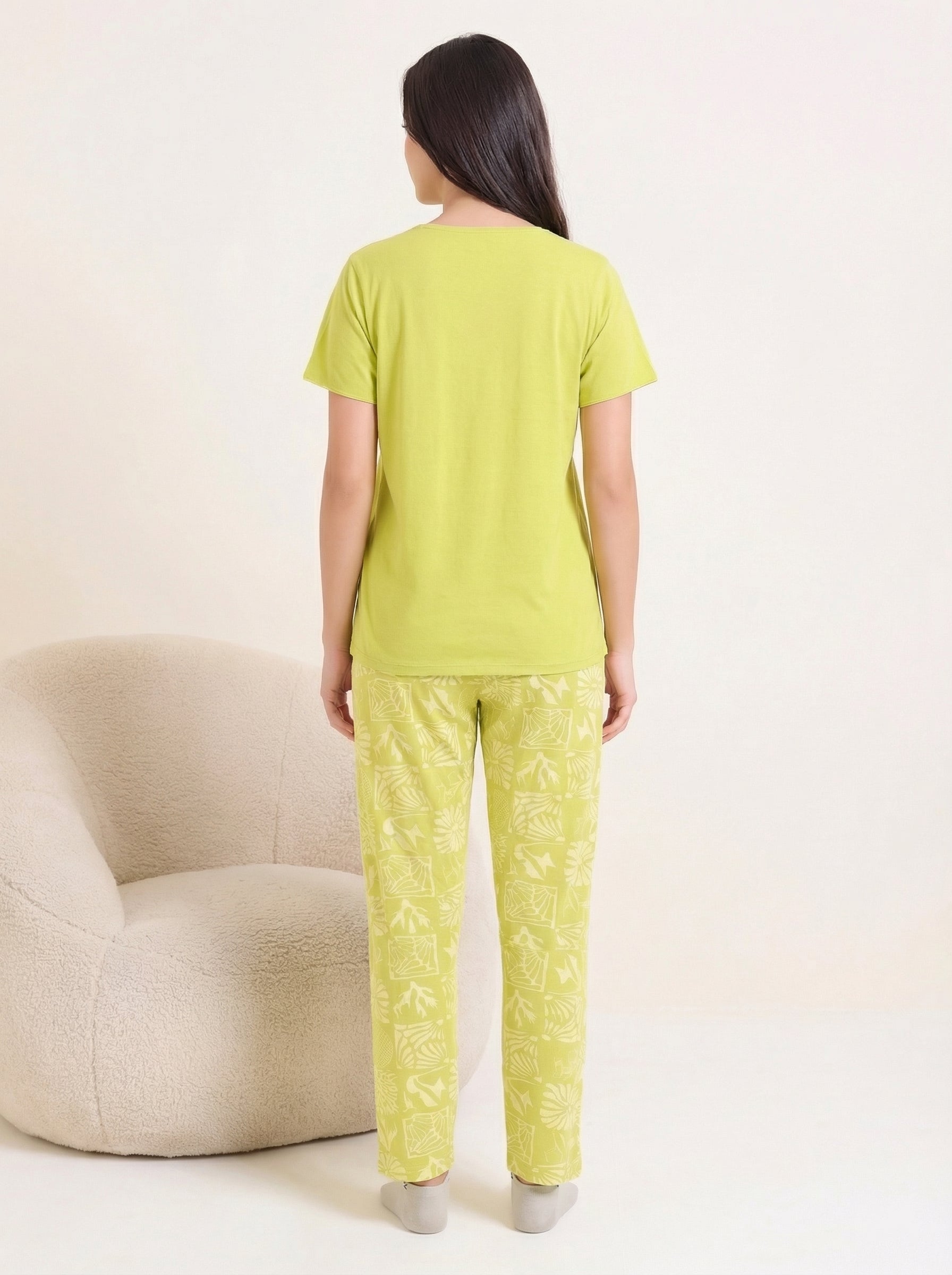 Lime Happy Mood Nightsuit