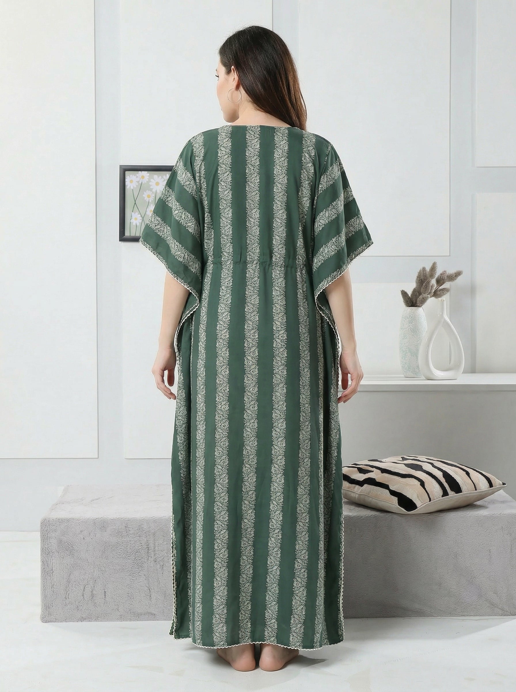 Forest Stripe Kaftan
