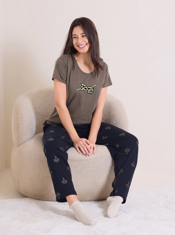 Olive Loop Comfort Nightsuit
