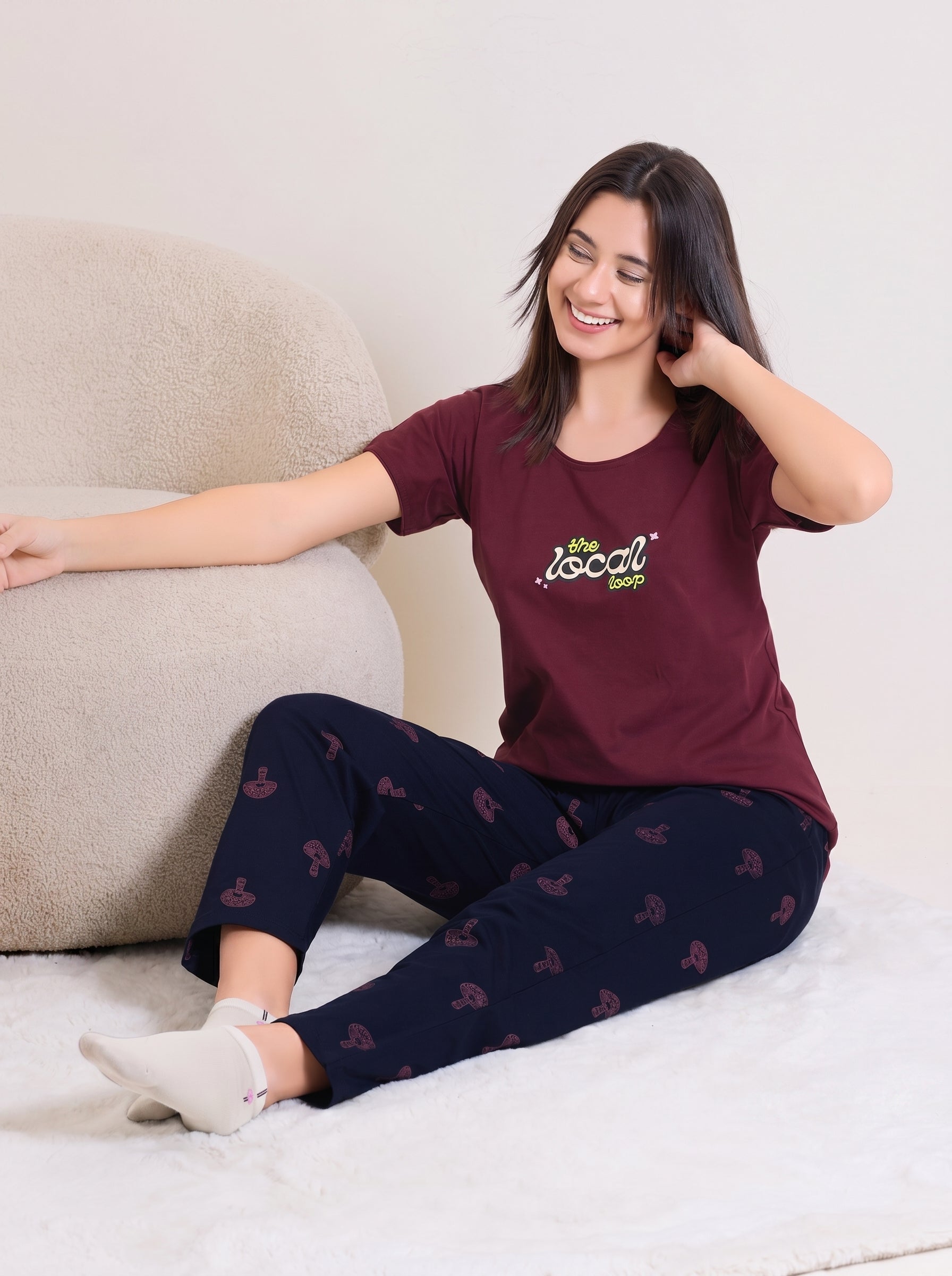 Local Loop Hosiery Nightsuit