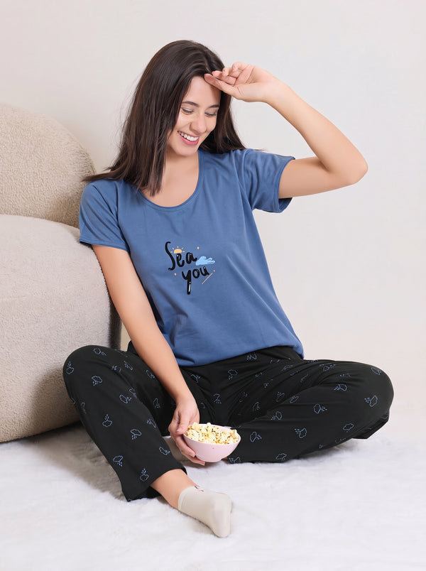 Serene Blue Nightsuit