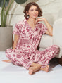 Boho Tribal Collared Night Suit